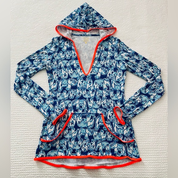 ‼️FINAL‎ SALE MUST GO‼️🩷✨LILY PULITZER WOMEN’S LUXLETIC ELEPHANT HOODIE✨🩷 - Picture 1 of 10